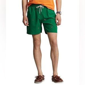 5.75" Kayak Printed Traveler Classic Swim Trunks - Size L